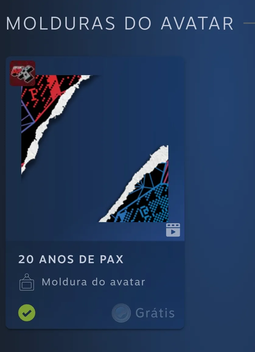 [Grtis] Steam Moldura Avatar Pax
